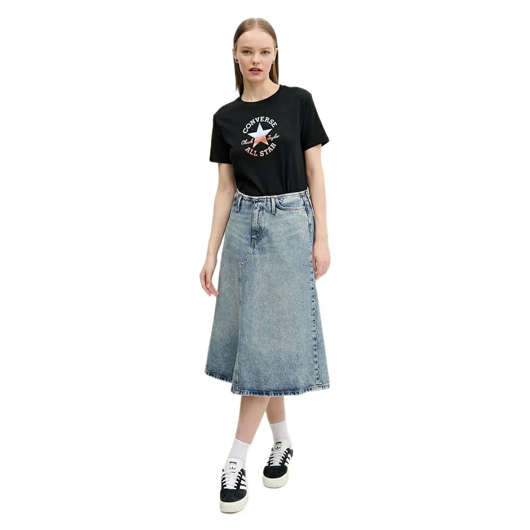 Converse WOMEN Black SS T-SHIRT | SKU : 10027385-A02