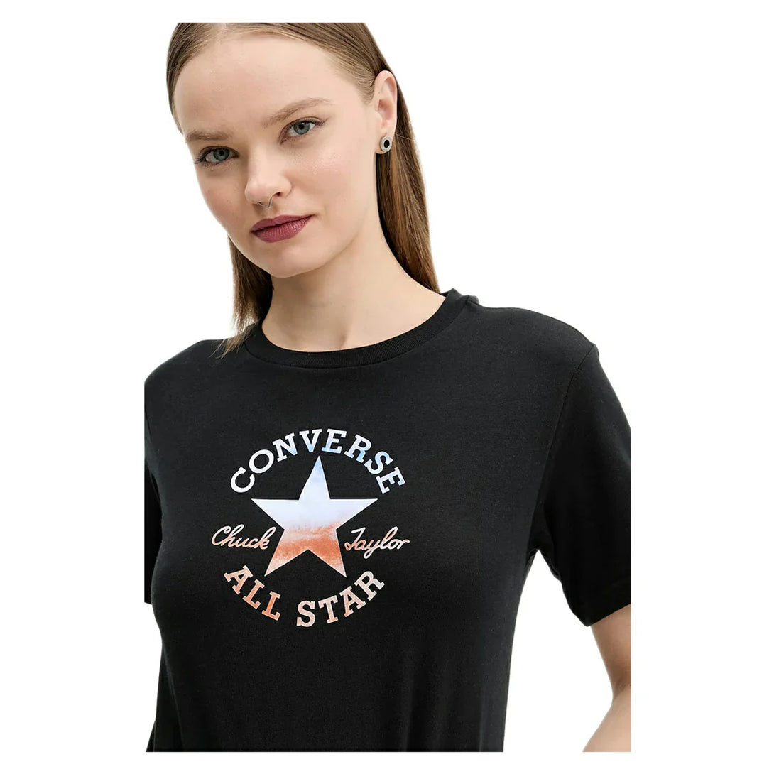 Converse WOMEN Black SS T-SHIRT | SKU : 10027385-A02