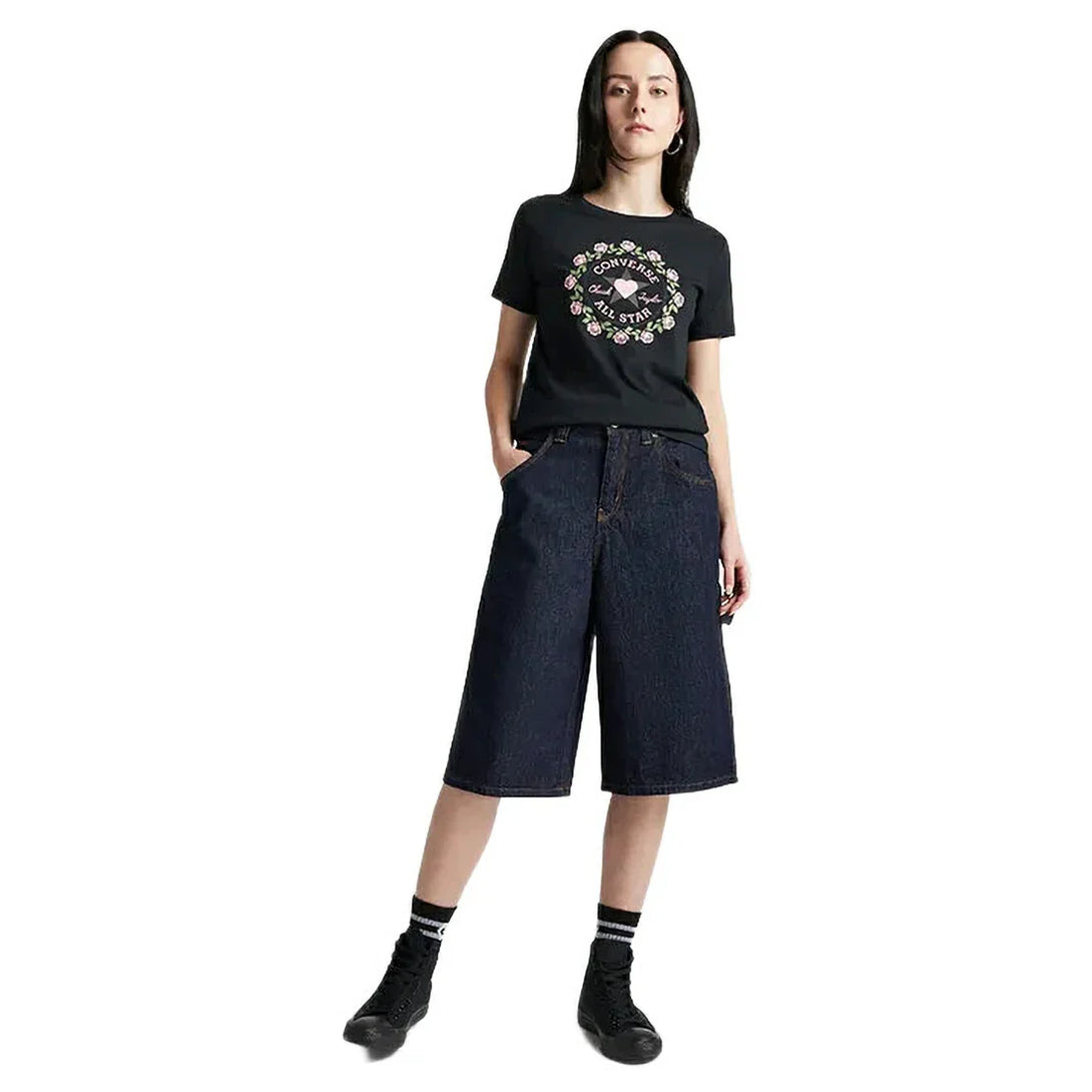 Converse WOMEN Black SS T-SHIRT | SKU : 10028307-A02