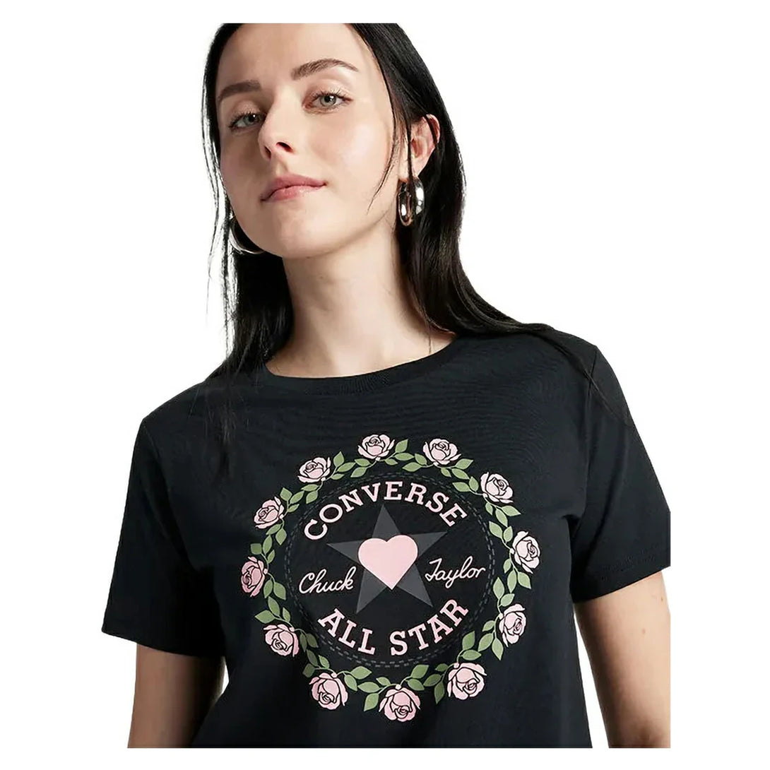 Converse WOMEN Black SS T-SHIRT | SKU : 10028307-A02