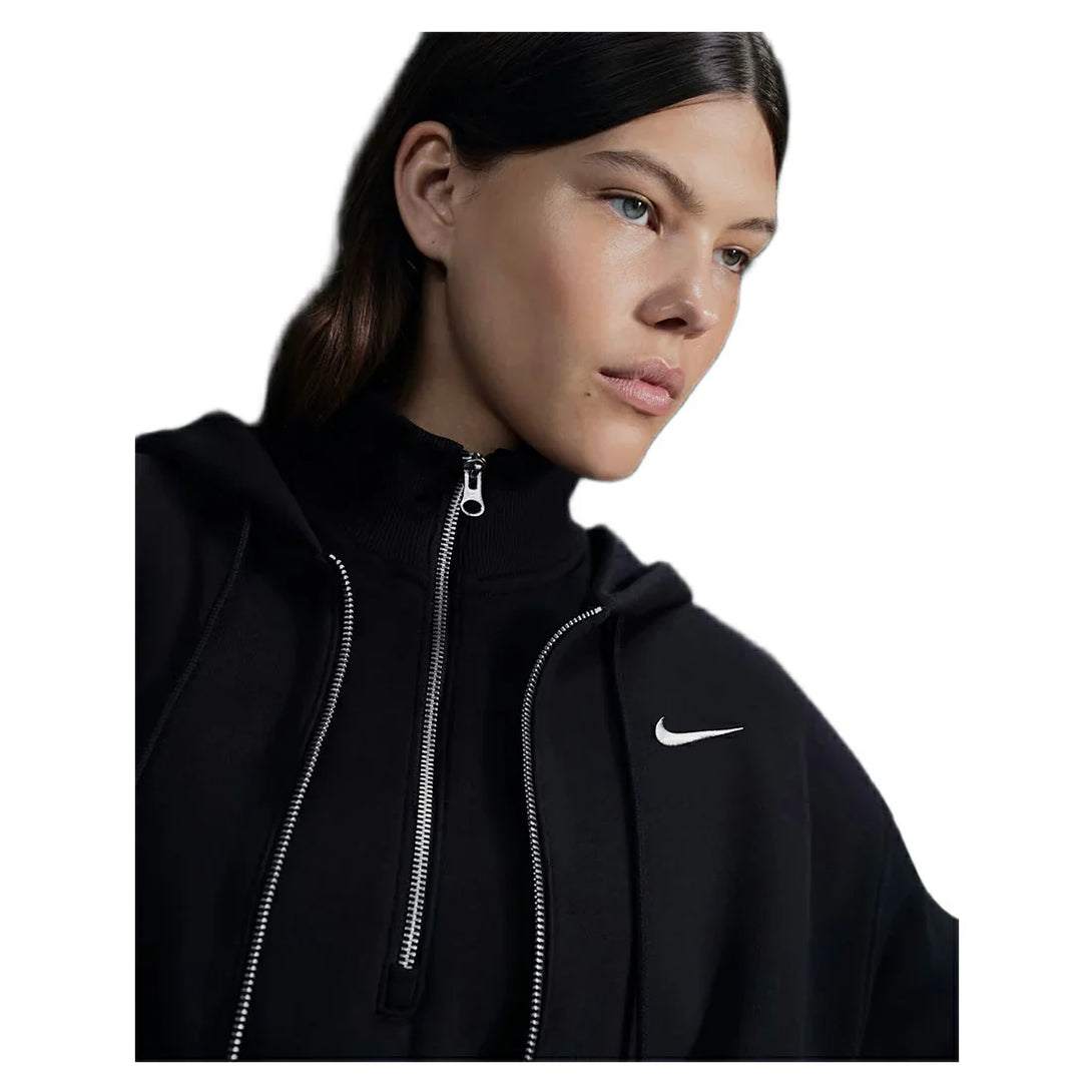 Nike WOMEN Black HOODED FZ | SKU : DQ5758-010