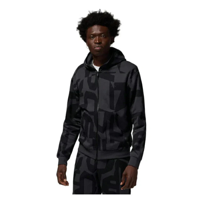 Nike MEN Black And Grey HOODED FZ | SKU : FV8620-010