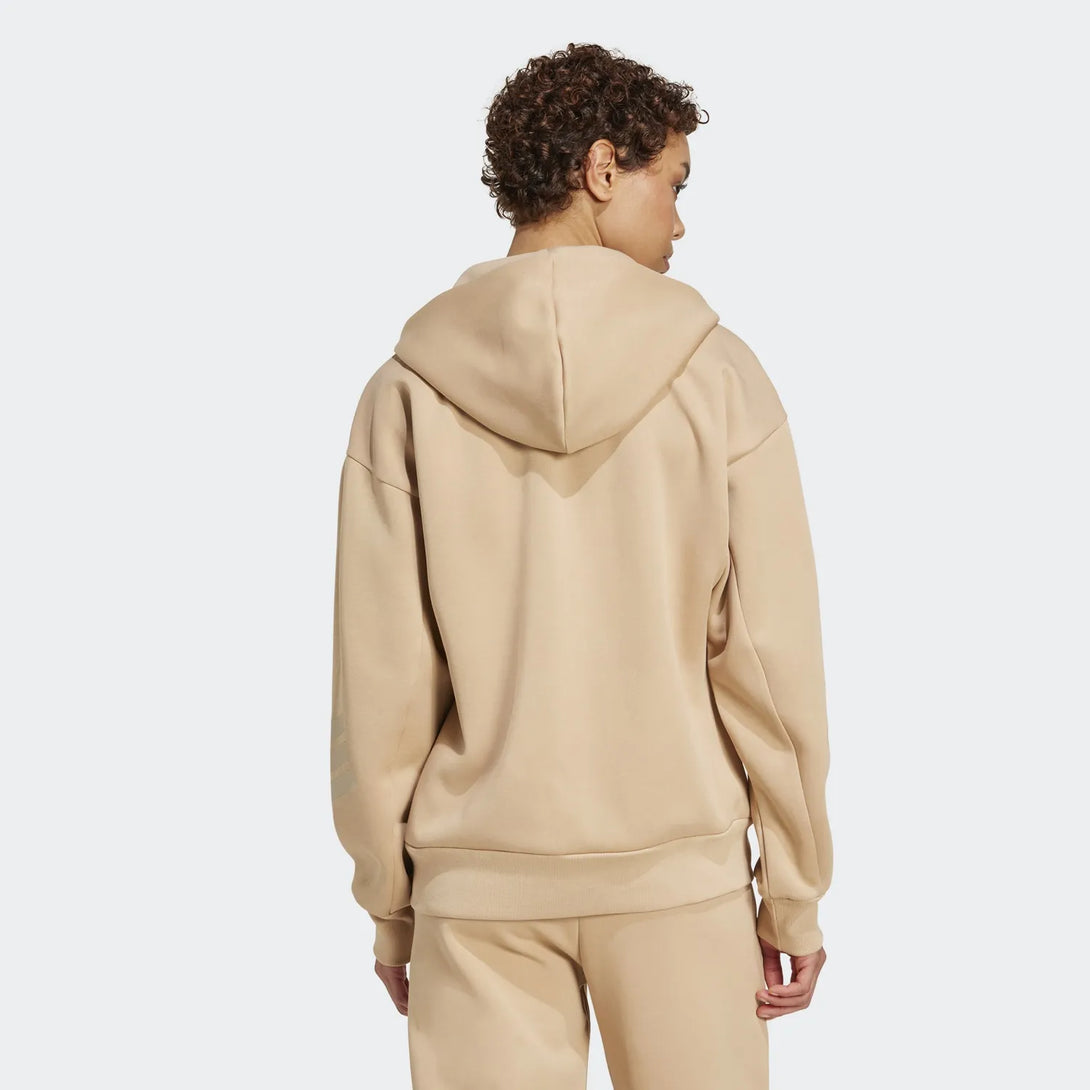 adidas WOMEN Brown HOODED TRACK TOP | SKU : JW7806