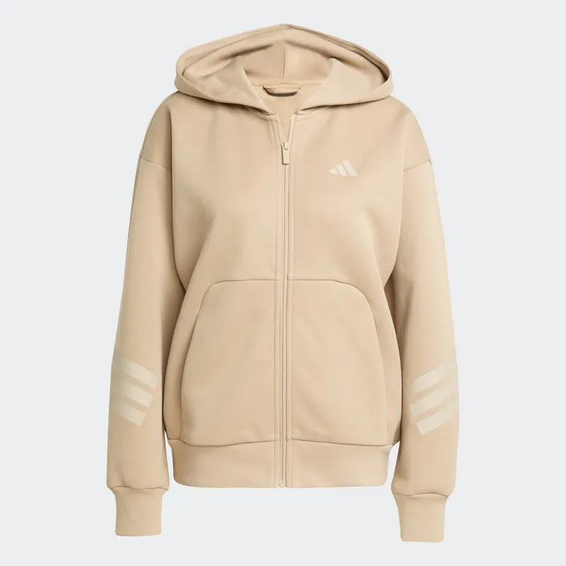 adidas WOMEN Brown HOODED TRACK TOP | SKU : JW7806